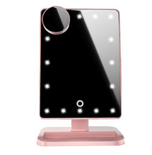 Touch Screen Makeup Mirror With 20 LED Light Bluetooth Music Speaker 10X