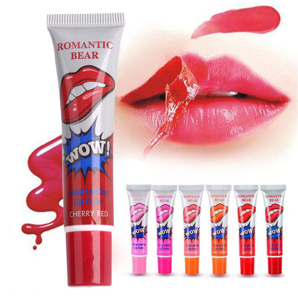 Amazing 6 Colors Peel Off Liquid Lipstick Waterproof Long Lasting Lip Gloss Mask