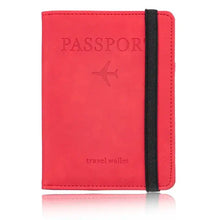 Blocking Passport Holder Leather Travel Wallet