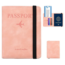 Blocking Passport Holder Leather Travel Wallet