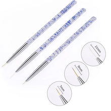 3Pcs French Stripe Nail Art Liner Brush Set