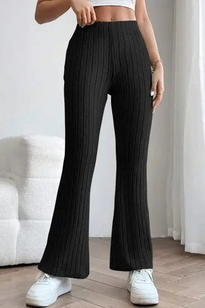 High Waist Flared Pants For Women