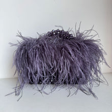 Pearl Bead Bag With Feather Fur Designer Brand Clear Acrylic