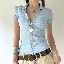 Women's American-style Fashion Striped Shirt