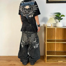 Y2K  Jeans New Harajuku Hip Hop Retro Skull Graphic