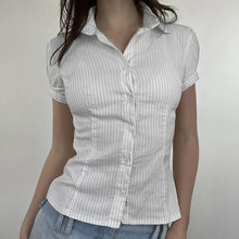 Women's American-style Fashion Striped Shirt