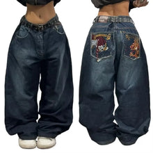 Y2K  Jeans New Harajuku Hip Hop Retro Skull Graphic