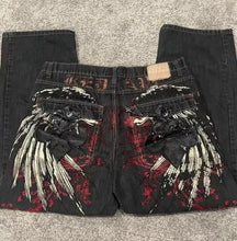 Y2K  Jeans New Harajuku Hip Hop Retro Skull Graphic