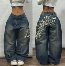 Y2K  Jeans New Harajuku Hip Hop Retro Skull Graphic