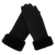 New Fashion Gloves Autumn Winter Cute Furry Warm Mitts Full Finger Women