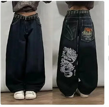 Y2K  Jeans New Harajuku Hip Hop Retro Skull Graphic